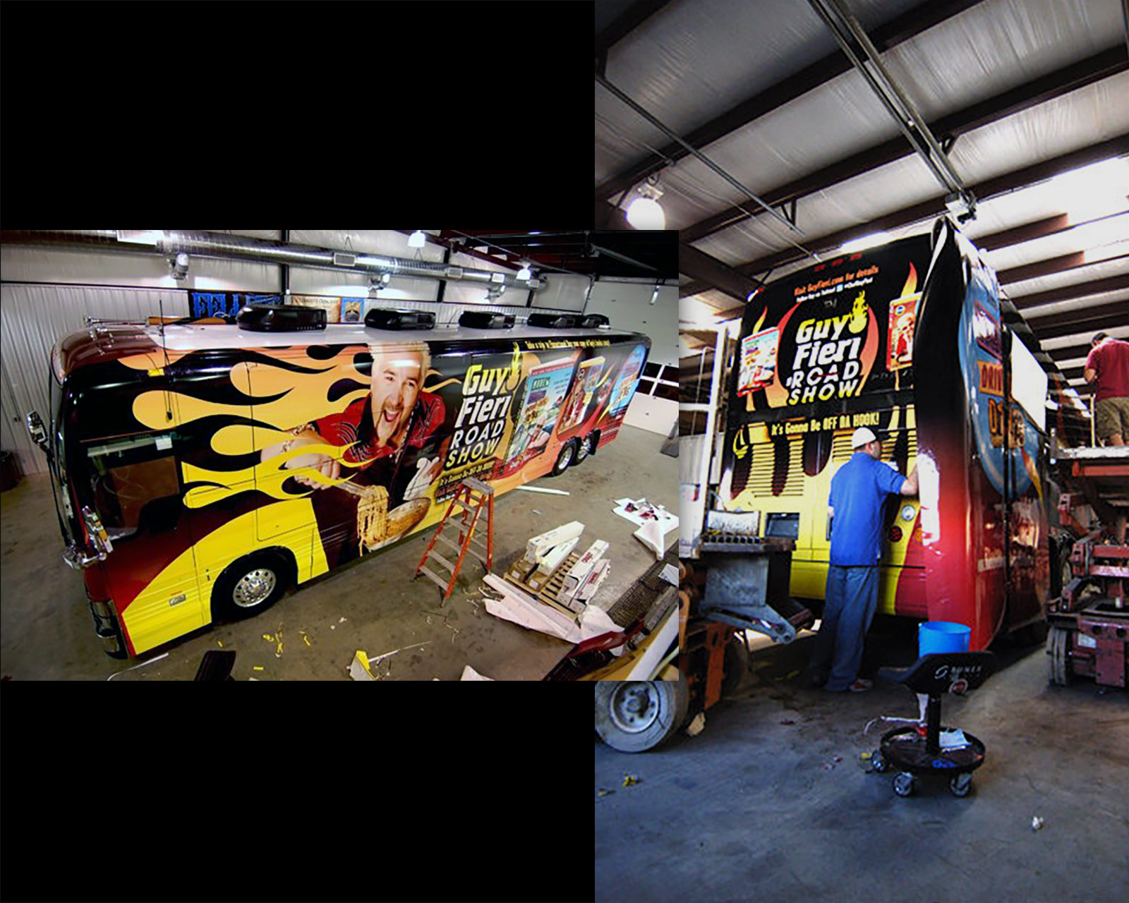 Guy Fieri Road Show – tour bus wrap Guy Fieri Road Show - tour bus wrap