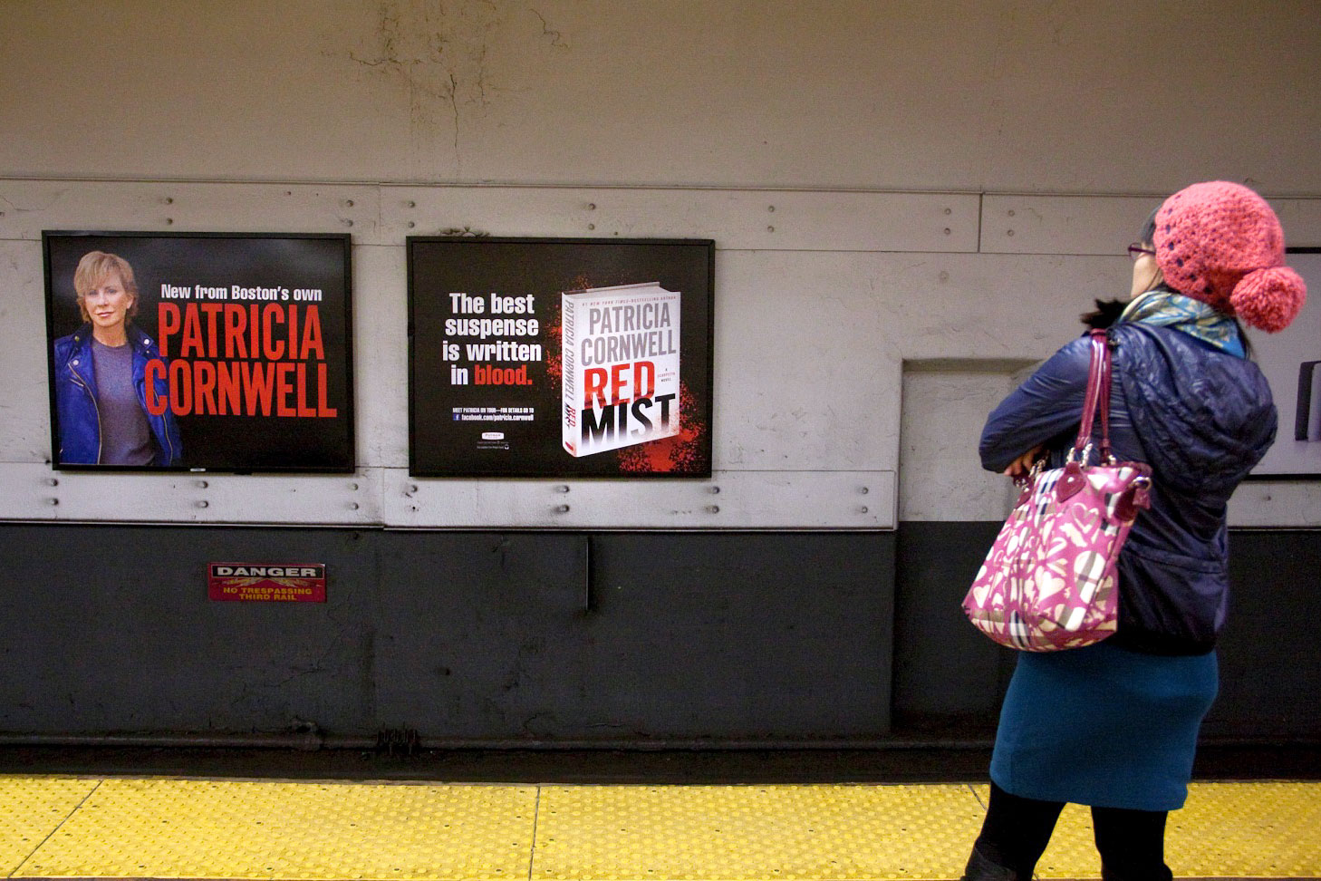 Patricia Cornwell - Red Mist - Boston MBTA Posters